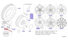Cache-moyeu de roue NISSAN