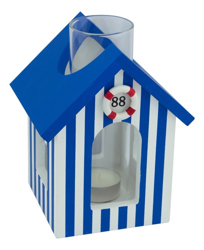 Cabine plage avec bougies - avec,