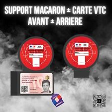 Support macaron VTC / Avant + Arrière / Noir
