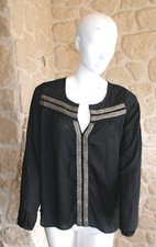 Haut noir neuf taille unique marque Vintage Dressing (bl)