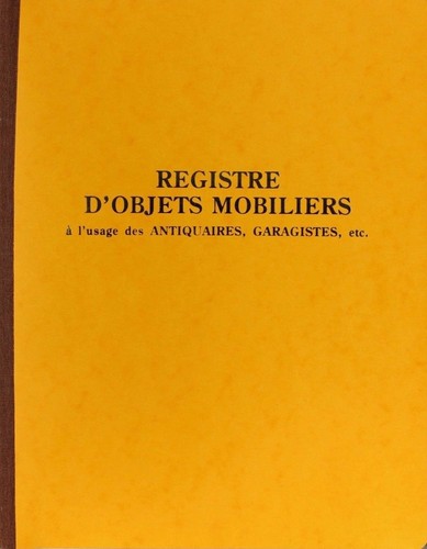 Livre police registre - livre,