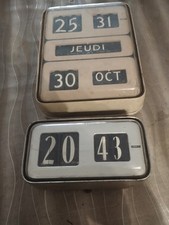 Solari Udine  Lot Vintage 2 Horloges Cifra5 - Dator 5