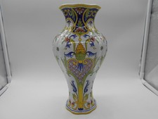 SUPERBE VASE EN FAÏENCE DE DESVRES FOURMAINTRAUX CHARLES SIGNEE XIX ème