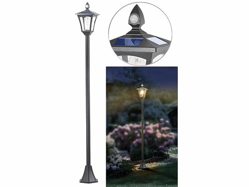 Lampadaire jardin solaire - jardin,