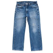 Jeans Ripped Regular Straight Fit Levis 751 02 Bleu Taille W33 L32