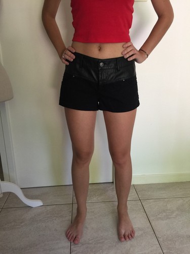 Short matière noir - bi,