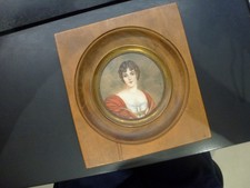 portrait miniature Dame