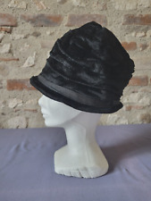 Ancien chapeau cloche velours