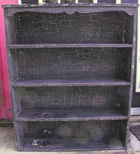 Vintage black crackle - black,