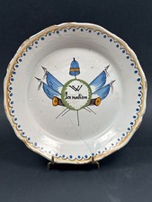 Ancienne Assiette Révolutionnaire Nevers XVIIIe "LA NATION"