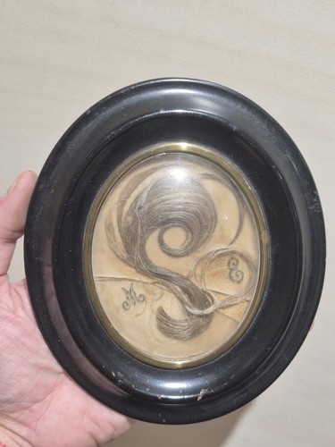 Reliquaire ancien cheveux - ancien,