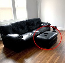 Roche Bobois Leather Ottoman