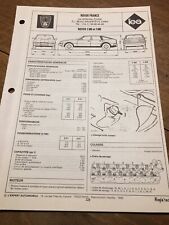 Fiche technique automobile Rover 2300 2600 boite manuelle et automatique 