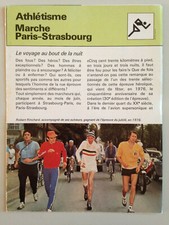 DEPLIANT EDITIONS RENCONTRE 1977 / ATHLETISME - MARCHE PARIS-STRASBOURG