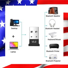 Clef USB Bluetooth V5.0 mini adaptateur Dongle Sans Fil pour PC Windows