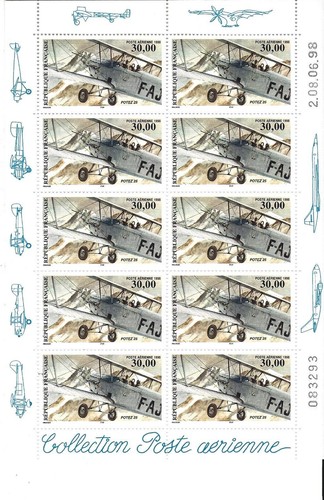 France poste aérienne 62a - france,