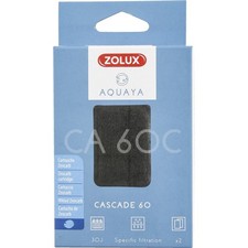 Filtre pour pompe cascade 60, filtre CA 60 C cartouche zeocarb x 2 pour aquarium
