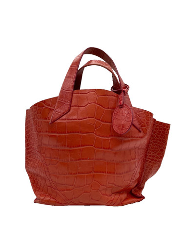 Sac main cuir imprimé - main,
