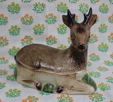 #Vintage# Terrine Caugant (Made in Portugal) - Le Cerf / Biche