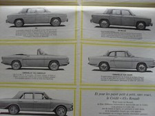 RENAULT gamme 1964 prospectus
