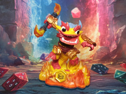 Fire kraken figurine - kraken,