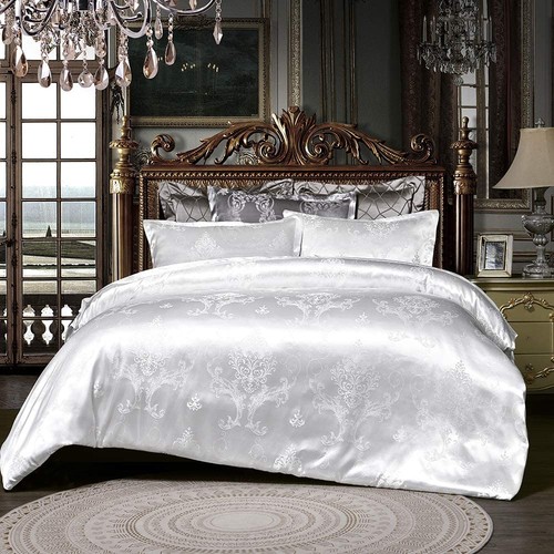Parure lit 200x220 blanc - 200x220,