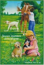 France Bloc feuillet BF 96 Neuf** Jeunes animaux domestiques 2006