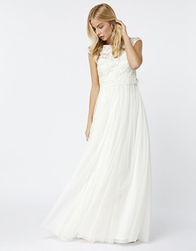 Robe maxi mariée mousson - maxi,