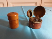 LOT DE DEUX ENCRIERS DE VOYAGE ANCIENS