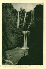 Document ancien Maroc cascade