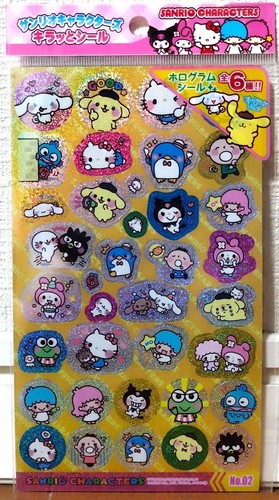 Sticker hologramme personnage