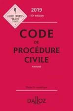 Code de procédure civile 2019, annoté - 110e éd., Pierre Callé et Laurent Dargen