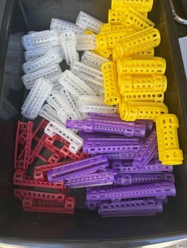 Lot bigoudis plastique - lot, 50