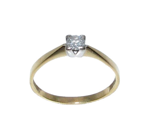 Bague solitaire diamant en - solitaire,