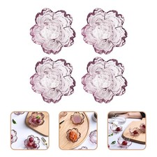  4 PCS Sauce en verre Plats de