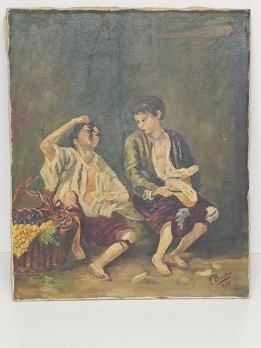 Ancien tableau vintage signé