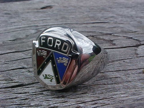 1950s ford car crest silver - ford,