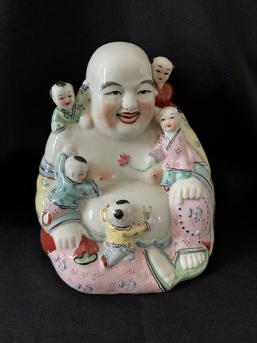 Bouddha rieur porcelaine - porcelaine,