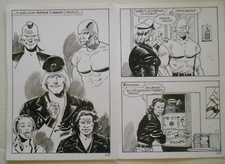 Elvifrance six planches fumetti  gays en cuir Mat-Cho Bruno Marraffa