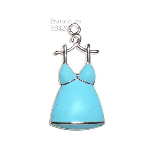 Breloque charm perle robe - breloque,