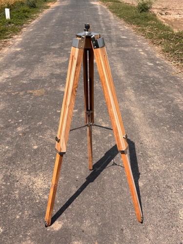 Vintage wooden tripod stand - vintage,