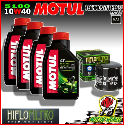Vidange 4lt motul 5100 10w40 - 4lt, +