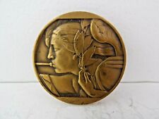 Médaille ARCHER CONTACT art deco art nouveau  d apres DELANNOY bronze 71mm