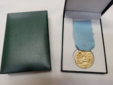 Médaille Longue Navigation Aérienne Couleur Or Avec Boîte Militaire