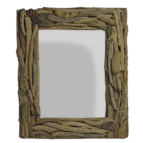 Miroir bois flotté de - bois,