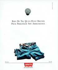 Publicité Advertising 099  1991  Levi's  pret à porter jean 518