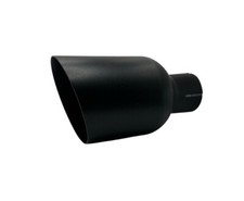 Embout D'Échappement Noir 100Mm Échappement 50Mm Connexion Pour AUDI BMW SEAT VW