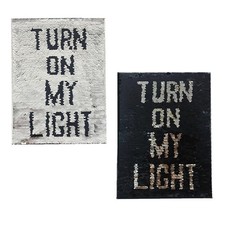  Broderie Anglais Lettres Paillettes Patches Double-Face Rotatif Tissu Pâte