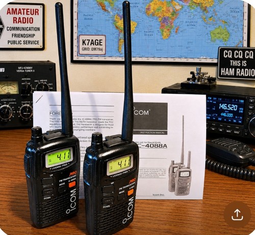 Pair icom 4088a pro - pair, of