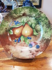Fabuleuse Assiette Manufacture La Reine Limoges Fruits Héritage poire